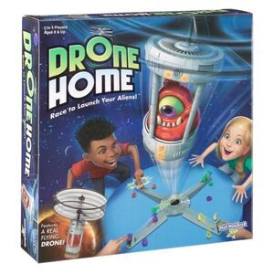 PlayMonster Drone Home Game with Real Flying Drone 8 & Up Gift Board Family Fun